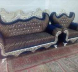 مبل مشکی_قهوه ای