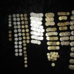 سکه قدیمی ایرانی سه کیلو و سیصد گرم