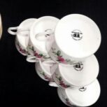 یکدست فنجان نعلبکی چایخوری قدیمی کمیاب