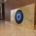 تابلو چشم زخم و شکست نور با تکنیک ورق طلا